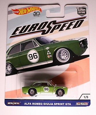 Hot Wheels Euro Speed Premium Alfa Romeo Giulia 50th Anniversary Car Culture #1