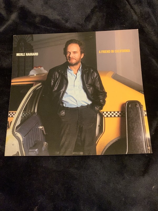Merle Haggard 1986 A Friend In California 12x12 Promo 2-Sided Cover Flat Poster