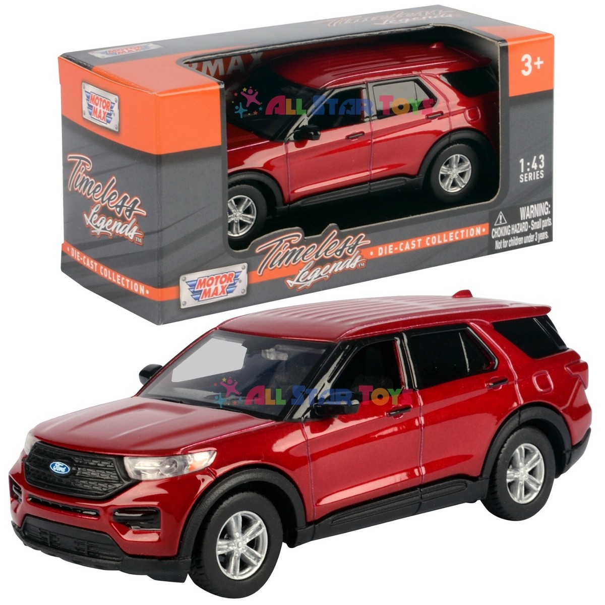 Motormax 1/43 2022 Ford Explorer Red 79703 | eBay