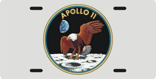 Apollo 11 NASA Moon Landing eagle logo License plate | eBay