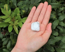 1 White Howlite Tumbled Stone (Premium Quality 'A' Grade)