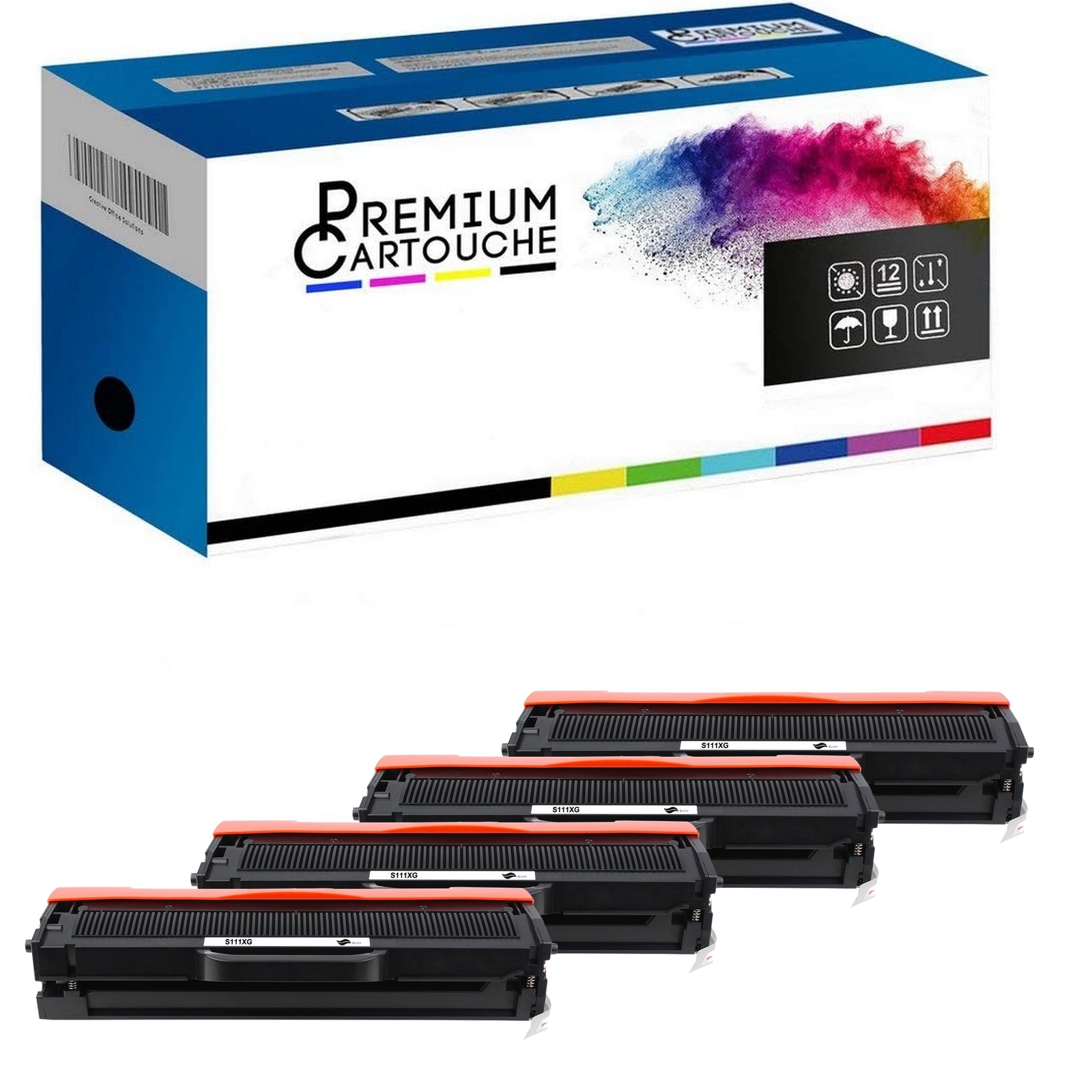 Toner MLT D111L compatible imprimante laser pack 4 noirs