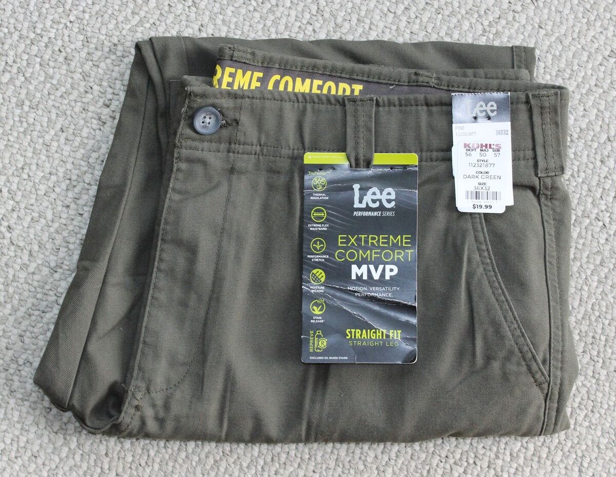 Lee Extreme Comfort MVP Straight Fit CANVAS CARGO PANTS Lee Extreme Comfort MVP Straight Fit CANVAS CARGO PANTS