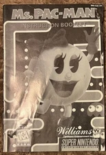 Ms. Pac-Man Super Nintendo SNES Instruction Manual Booklet - NO GAME - 1991