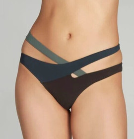 Agent Provocateur bikini bottoms L swim pants shades of grey NEW izaro briefs