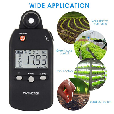 Light Intensity Meter PPFD PAR Tester for Indoor Outdoor Plants