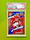 Patrick Mahomes KABOOM PRIZM #/499 PSA 9 STATUS EXPLOSION  2022 Elite CHIEFS  SP