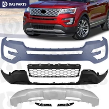 For 2016-2017 Ford Explorer Front Bumper Cover Valance Grille Bracket Assembly