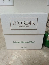 NEW D'OR24K Prestige Collagen Renewal Mask w Box 1.7 fl oz