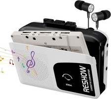 Reshow Cassette Tape Player & Digital Converter - Portable MP3 Converter for PC/