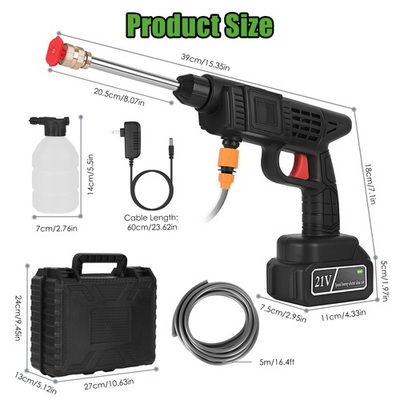 #ad Cordless Electric Pressure Washer 400PSI Portable Power Cleaner for Car Bike $53.20