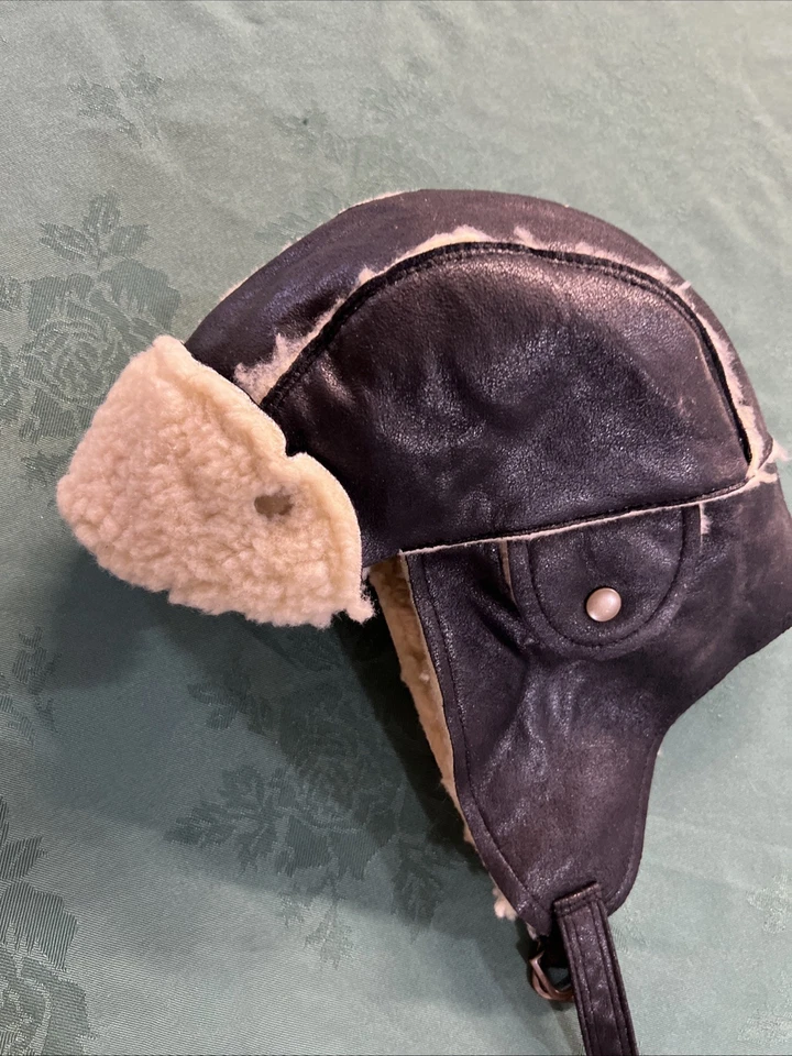 Sombrero de aviador ililily invierno snowboard sherpa algodón orejeras trampero piloto marrón Foto 2 de 4