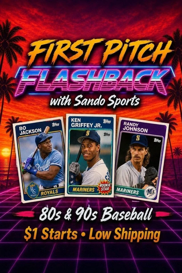 First Pitch Flashback 80s & 90s Baseball with Sando Sports