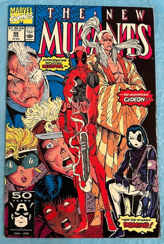 Marvel Comics The New Mutants #98 First Appearance Deadpool