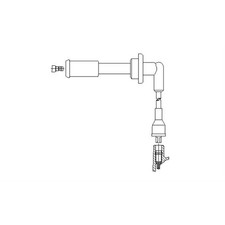 BREMI Z&uuml;ndleitung Anschlussausf&uuml;hrung SAE f&uuml;r Peugeot 505 551A J5