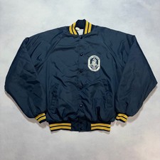 Vintage 80's US Navy Bomber Jacket Men's Medium USS Simpson FFG-56 Made in USA