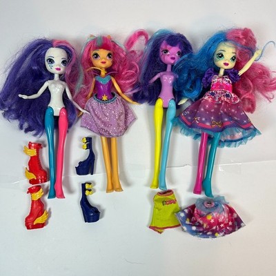 Lot My Little Pony Equestria Girls Dolls Bon Bon Sunny Flare Sci-Twi Sour Sweet