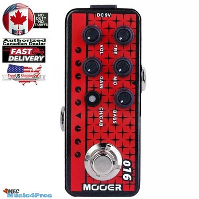 Mooer 016 Phoenix Micro Preamp Guitar Effects Pedal New