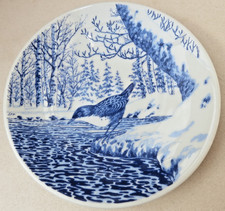 Teller Fauna Norvegica Fossekall Water Ouzel (ca. 13 cm Ø) Porsgrund Norway