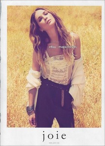 JOIE 1-Page PRINT AD Fall 2010 ERIN WASSON Camilla Akrans PRETTY BLONDE WOMAN