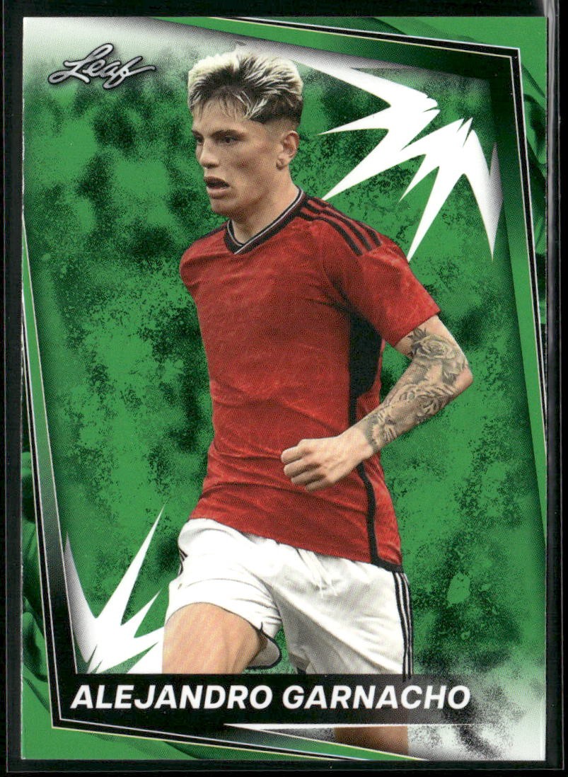 Alejandro Garnacho 2024 Leaf Soccer Green #1