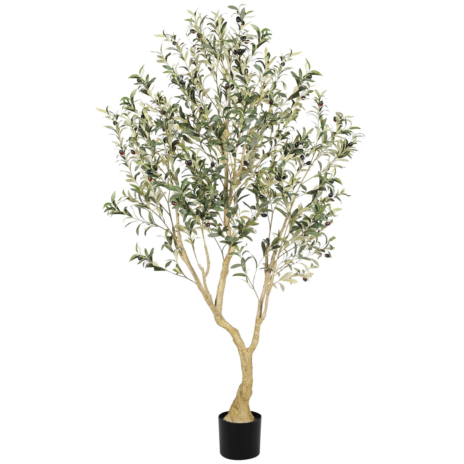 Olive Tree 6ft - Olive Trees Artificial Indoor with Large Olive Branches and ...