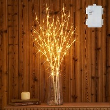 LED Zweige, Weidenast, Dekor, batteriebetrieben, 80cm, 100 LEDs, Innen/Außen