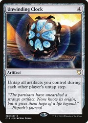 Unwinding Clock 228/307 Commander 2018 Rare Artifact