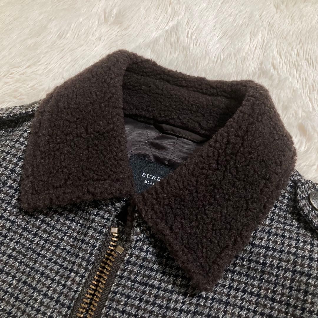 BURBERRY Jacket Boa Houndstooth Pattern Padding - image 5