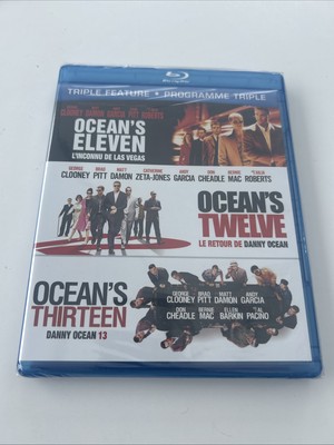 Ocean's Eleven, Twelve & Thirteen Blu-Ray Triple Feature Brand New Sealed