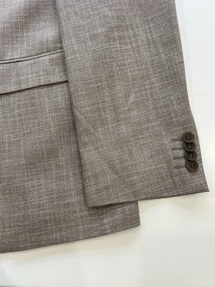 Daniel Hechter Men’s 54R Blazer Sport Coat with Inside Pockets Tan Brown - Image 3 of 4