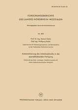 Herwart Opitz | Automatisierung des Arbeitsab...