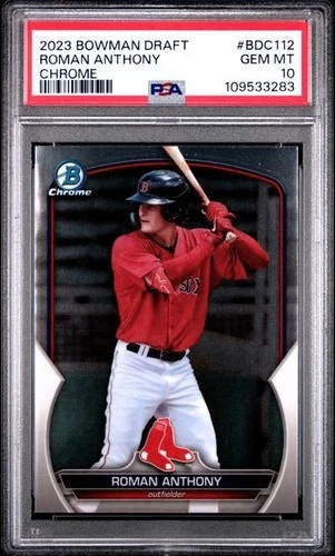 2023 Bowman Draft Chrome ROMAN ANTHONY #BDC-112 RC Rookie WBC Red Sox PSA 10 GEM