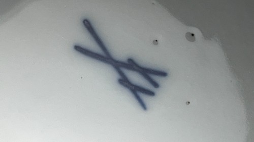 Meißen Porzellan 1.Wahl Kanne 1900er Rose Vergoldung Handmalerei ca 23 cm hoch - Bild 16 von 17