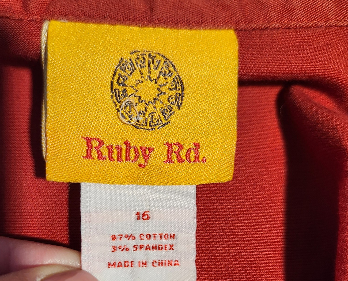 Ruby Rd Utility Jacket 16 Burnt Orange copper emb… - image 8