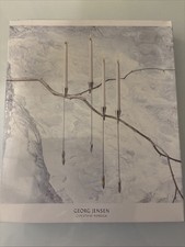 Georg Jensen Christmas Nordica Tree Candle Holders Stainless Steel Coloured Ends