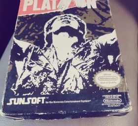 Platoon NES CIB With Poster, Manual, Free Tshirt Mailer & Game In Original Box