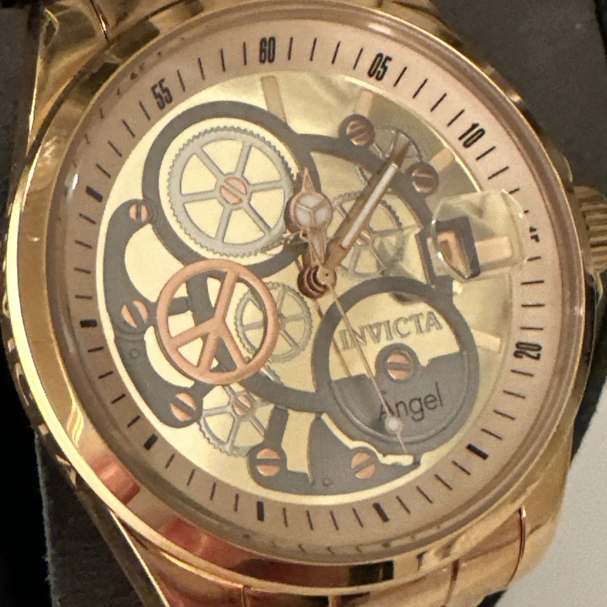 21383 Invicta Angel Velaray Crystals Stainless Steel Womens Watch 34.5mm Invicta Women Round Wristwatches for sale | eBay main image 3