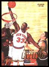 Patrick Ewing 1997-98 Fleer #103 Knicks NBA READ FREE SHIPPING AutographDen
