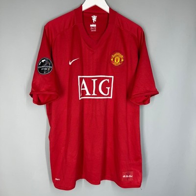 MANCHESTER UNITED 2008 2009 HOME UCL FOOTBALL SHIRT JERSEY #7
