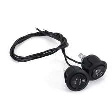 2x Car Seat Heater Switch Round Heated Rocker Hi Low Off Control Accessories