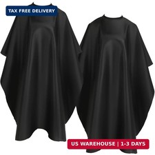 FEBSNOW 2Pcs Barber Cape for Adults,Professional Hair Cutting Cape with Closure