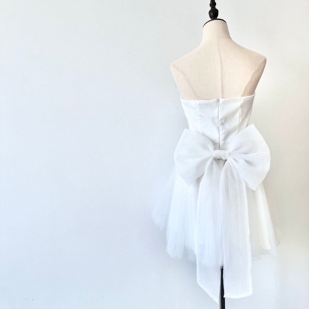 Large Mesh Bow Accessory for Dress Skirts Belts Wedding Evening Decoration Pin