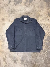 Vintage Filson Garment 100% Virgin Wool Lined Mackinaw Cruiser Jacket Black L