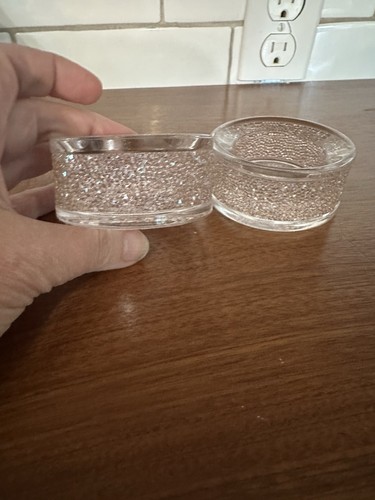 Swarovski Pink Crystal Shimmer Tea Light Candle Holder, Aurora Borealis AB Set 2 - Picture 5 of 17