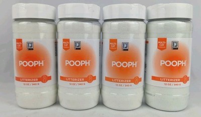 Lot Of 4 Pooph Cat Litterizer - 12oz Multi Cat Formula