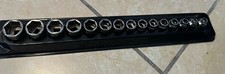SNAP ON SOCKET 15 PIECE SET SHALLOW  20mm TO 7mm WITH MAGNETIC TRAY (NO COVER)