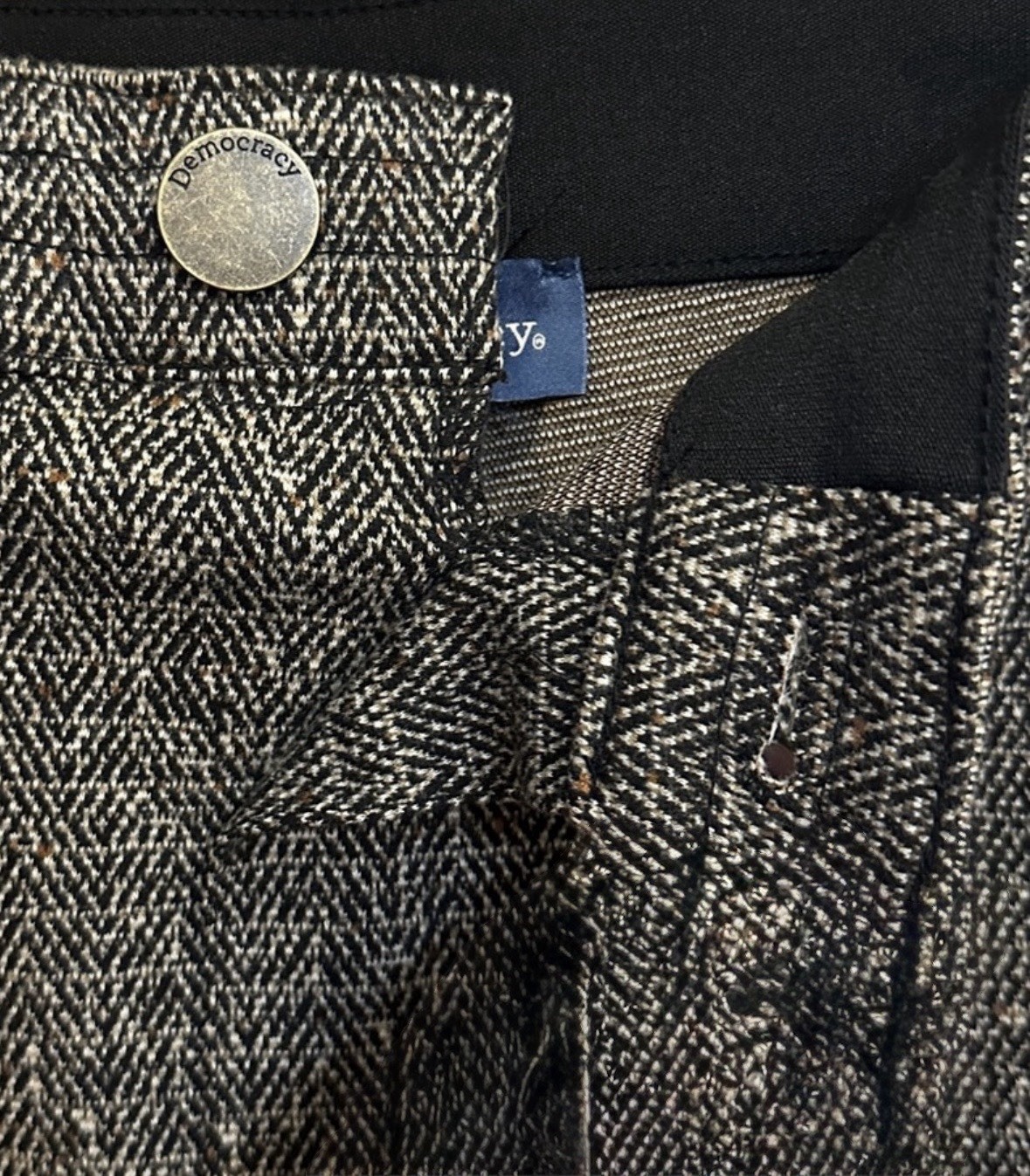 Democracy Ab Solution Herringbone Patched Ponte T… - image 4