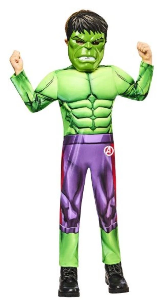 Maschera Vestito Carnevale Bambino Uomo Cosplay Costume Game Simile HULK02