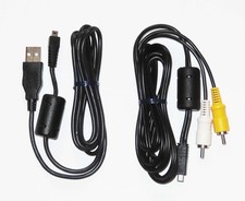 Original OEM Nikon Digital Camera Cable Set: UC-E6 USB Cable  A/V USB Cable